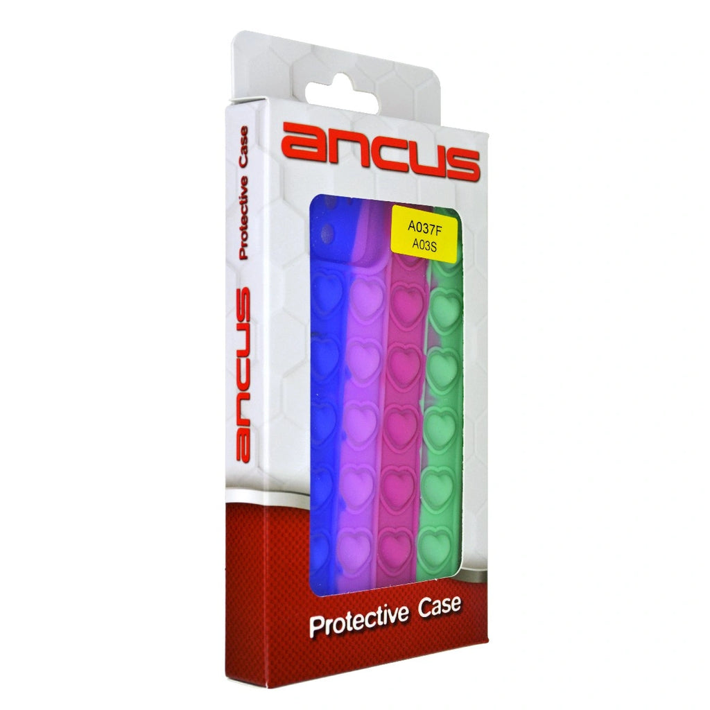 Θήκη Ancus TPU Pop It για Samsung A03s A037F A037M Μπλε Μωβ Κόκκινο Πράσινο