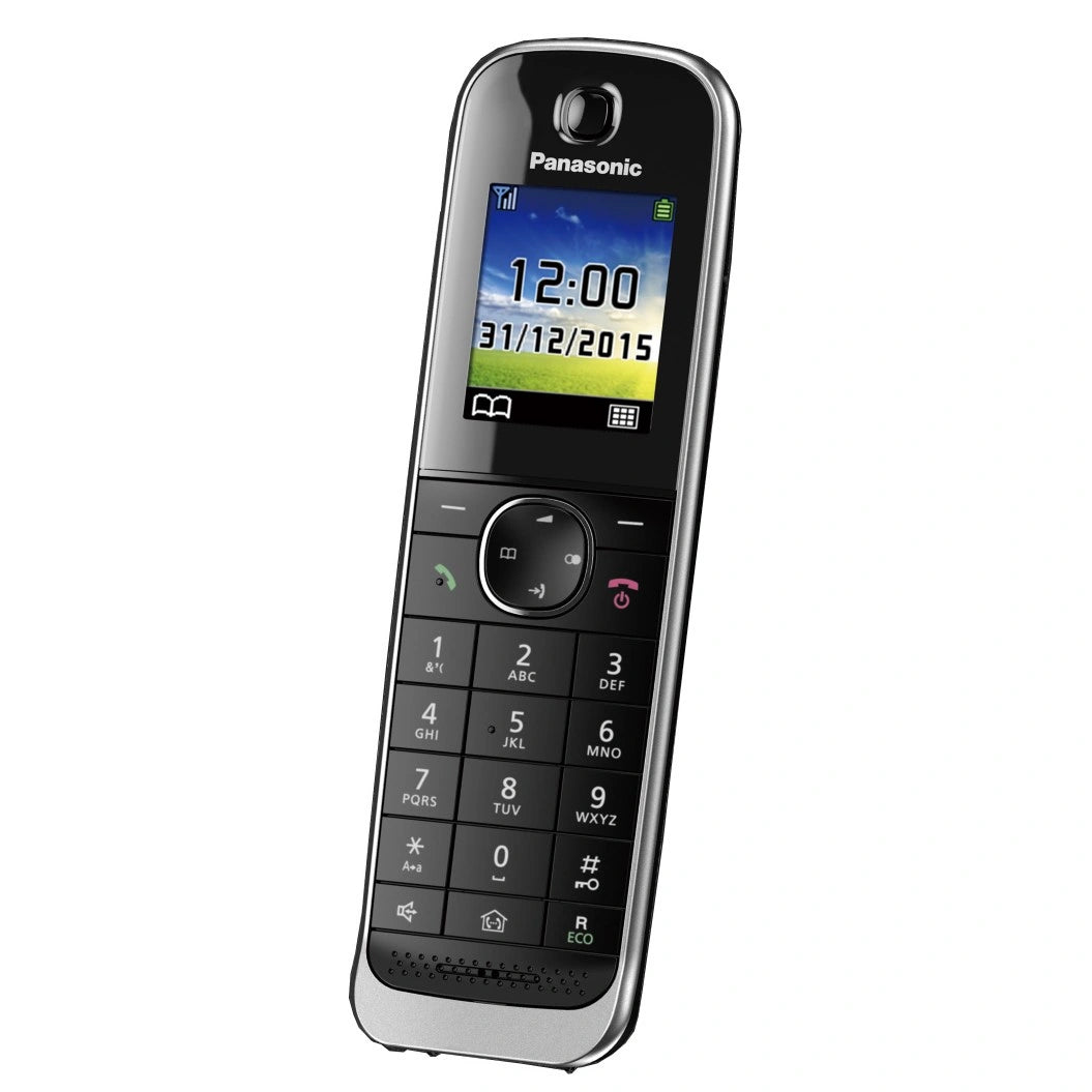 Ασύρματο Ψηφιακό Τηλέφωνο Panasonic KX-TGJ310GRB Μαύρο με Υποδοχή Hands Free 2.5mm Λειτουργία Διακοπής Ρεύματος και Baby Monitor