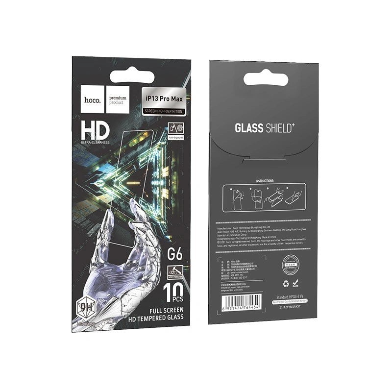 Tempered Glass Hoco G6 Instant Full Screen High-Definition HD 2.5D για Apple iPhone 13 Pro Max iPhone 14 Plus