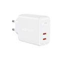 Φορτιστής Ταξιδίου Acefast A9 Fast Charging USB-C QC3.0 / QC2.0 PD40W Λευκός