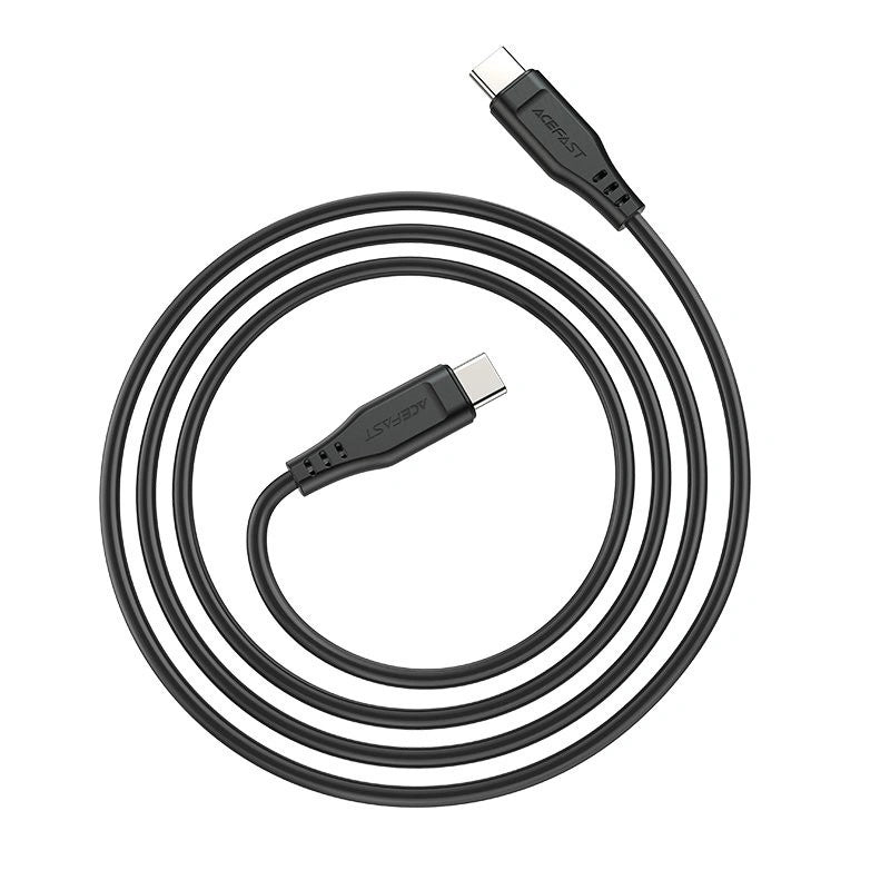 Καλώδιο σύνδεσης Acefast C3-03 USB-C σε USB-C 3A 60W Μαύρο 1.2m