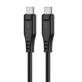 Καλώδιο σύνδεσης Acefast C3-03 USB-C σε USB-C 3A 60W Μαύρο 1.2m