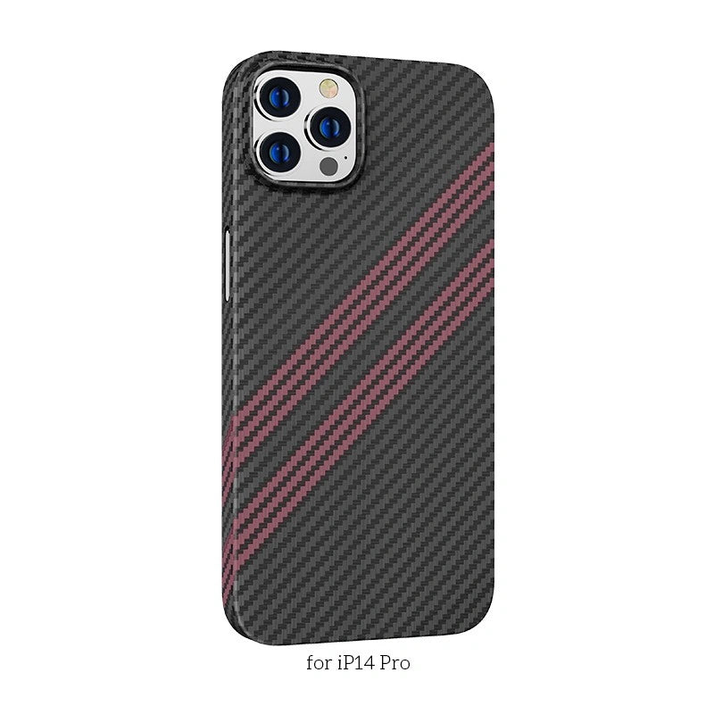 Θήκη Hoco Slim Kevlar Texture για Apple iPhone 14 Pro Μαύρο Κόκκινη