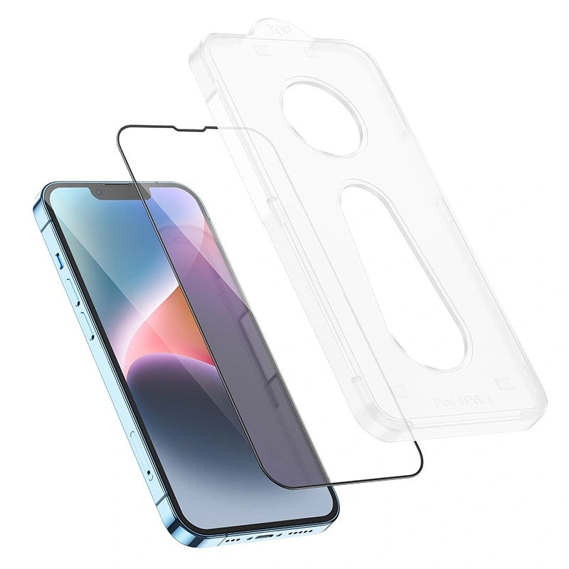 Tempered Glass Hoco A33 9Η Full Screen Protection 0.33mm Apple iPhone 14 Plus 13 Pro Max με Οδηγό Εύκολης Τοποθέτησης