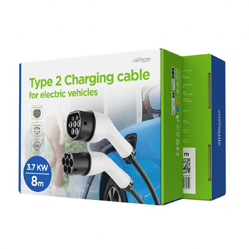ENERGENIE CHARGING CABLE TYPE 2 16A 1-PHASE (3.7 KW) 8M