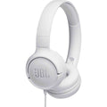 Ακουστικά Stereo On-ear JBL Tune 500 3.5mm Pure Bass Sound με Μικρόφωνο JBLT500WHT Λευκό