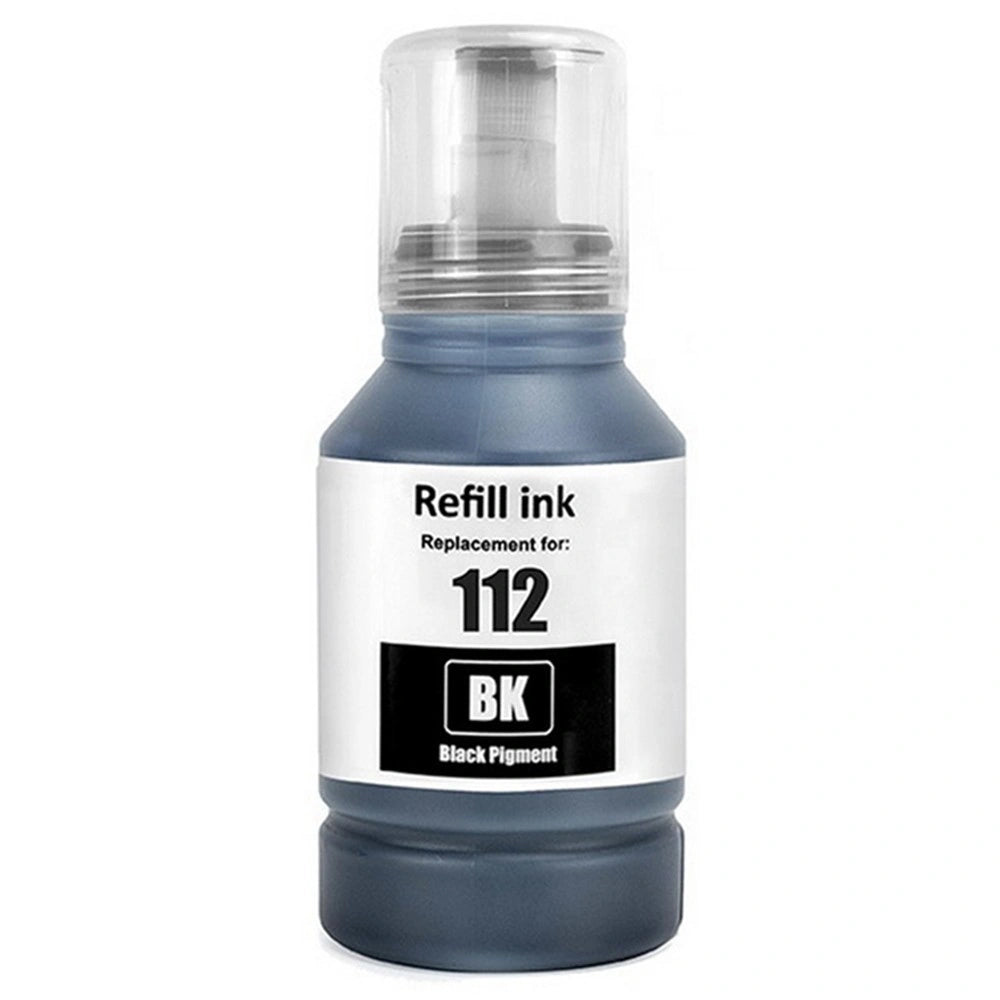 Μελάνι EPSON Συμβατό E112 C13T06C14A 127ml Σελίδες:7500 Black C13T06C14A για L11160, L15150, L15160, L15180, L6460, L6490, L6550, L6570