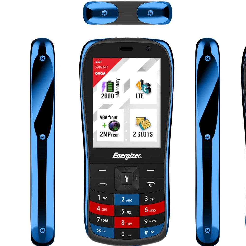 Energizer E284S 64MB/128GB Dual Sim 2000mAh 4G 2.8" Μαύρο με Φορτιστή
