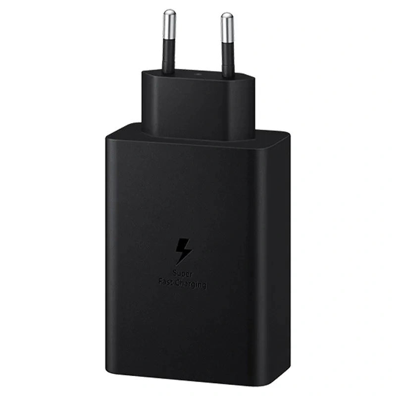 Φορτιστής Ταξιδίου Samsung T6530NBE Trio 2 x USB-C + USB PD3.0 65W 3A Μαύρος