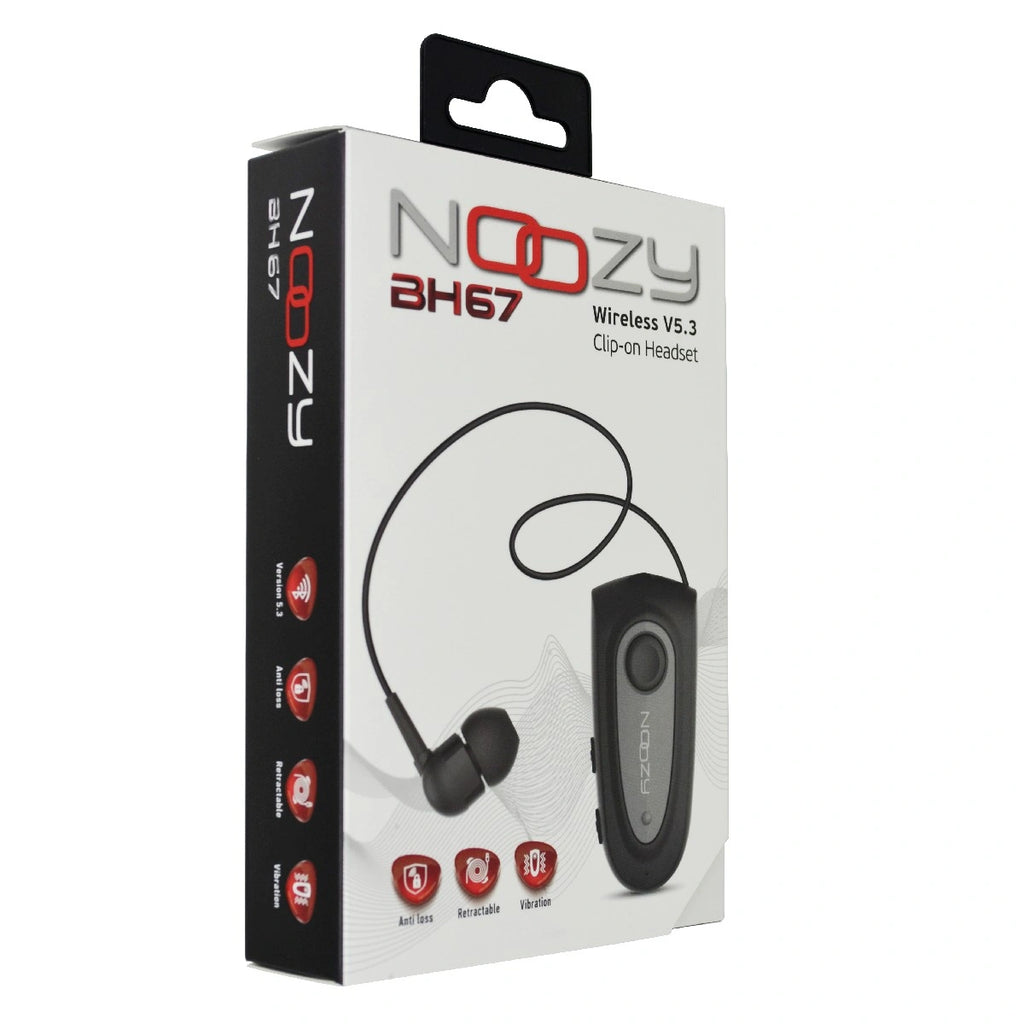 Bluetooth Hands Free Noozy Roller BH67 Bluetooth V.5.3 με Δόνηση Multi Pairing Γκρι