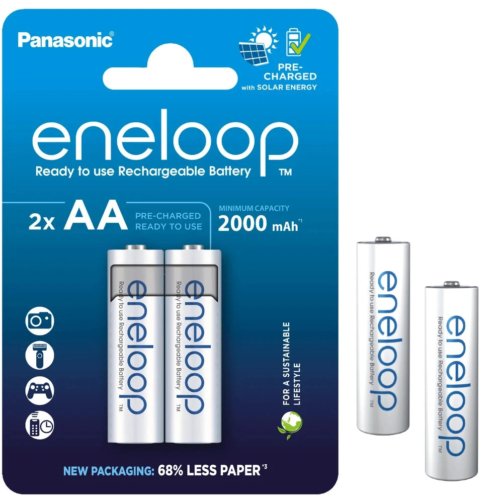 Μπαταρία Επαναφορτιζόμενη Panasonic Eneloop BK-3MCDE/2BE 2000 mAh size AA Ni-MH 1.2V Τεμ. 2