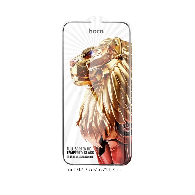 Tempered Glass Hoco G9 Full Screen HD για Apple iPhone 14 Plus 13 Pro Max Σετ 5τεμ.