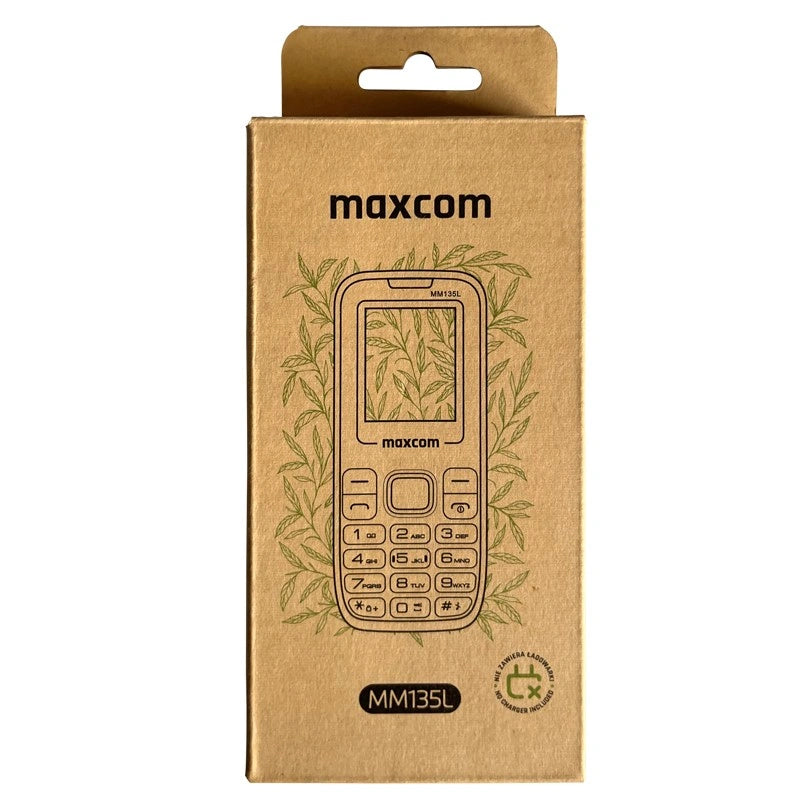 Maxcom MM135 Light (Dual Sim) 1,77" με Bluetooth, Φακό, Ανοιχτή Ακρόαση και Ραδιόφωνο Μόνο με Καλώδιο Φόρτισης  Μαύρο - Μπλε