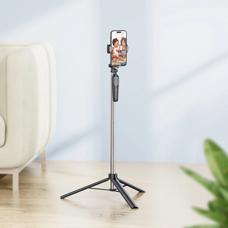 Selfie Stick K19 Soul Live Broadcast και Selfie Stick για Συσκευές 4.5"- 7" 70mAh Ύψος 1.57m Μαύρο