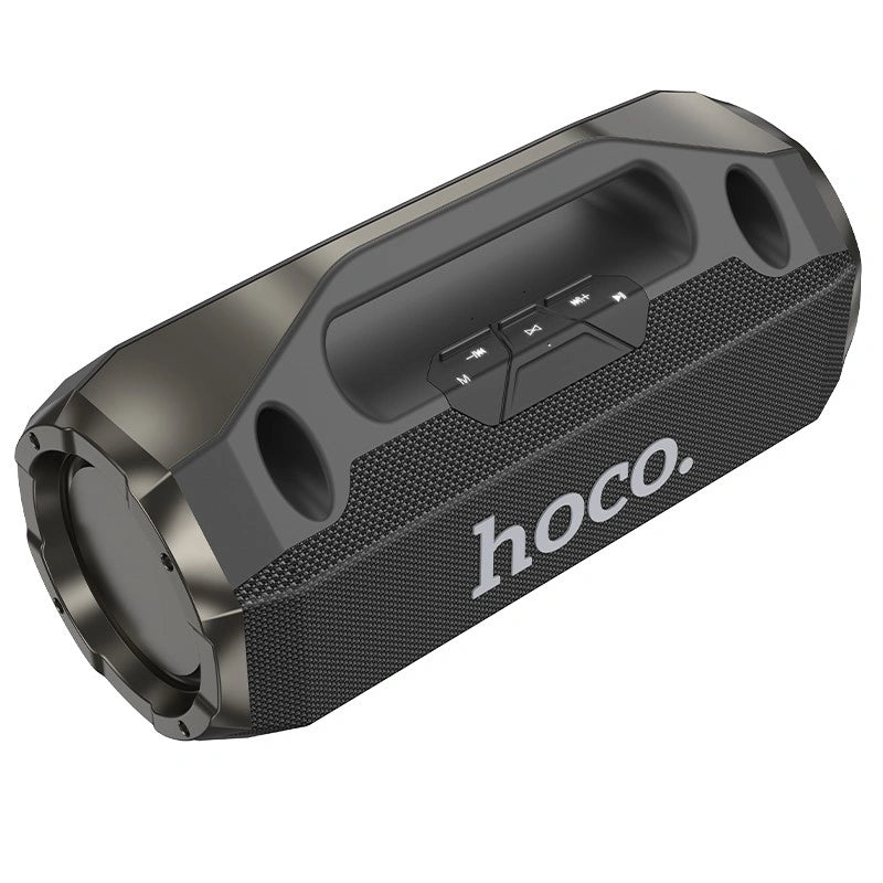 Φορητό Ηχείο Wireless Hoco HA3 Drum TWS BT 5.0 4000mAh 20W με USB Micro SD και Ενσύρματο Μικρόφωνο Μαύρο