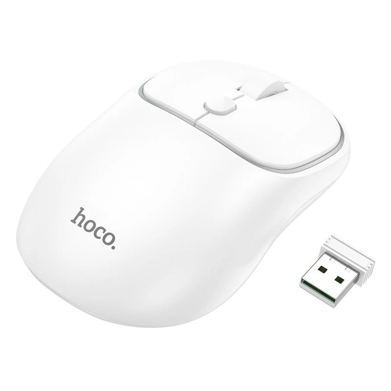 Ασύρματο Ποντίκι Hoco GM25 Royal Dual Mode 1600dpi 2.4GHz 4 Πλήκτρων Λευκό