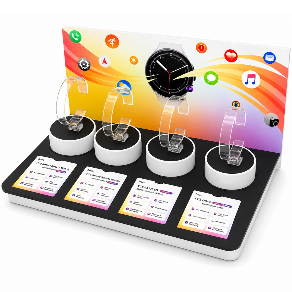 Hoco HN21 Smart Watch Display Stand για Y12 Y14 Y15 και Y12 Ultra με Ταμπελάκια Πληροφοριών