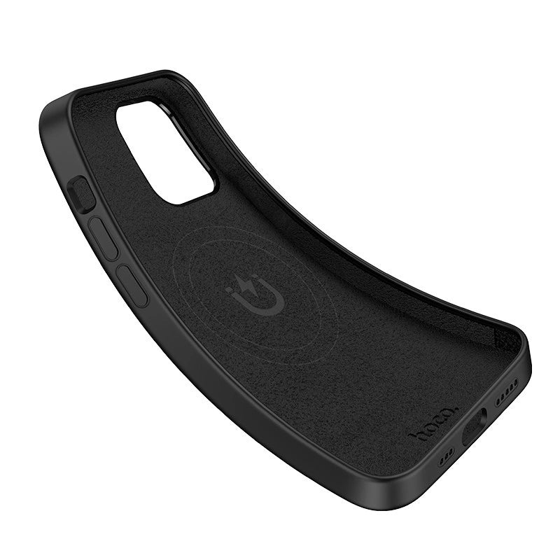 Θήκη Hoco Pure Series Silicone Magnetic για Apple iPhone 15 Plus Μαύρο