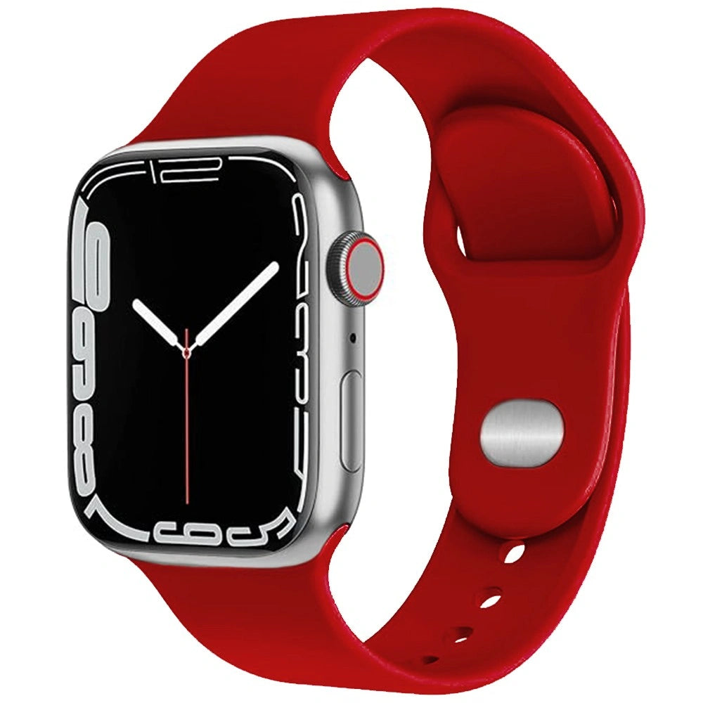 Watchband Noozy 38mm/40mm/41mm για Apple Watch 1/2/3/4/5/6/7/8/9/se/ultra 1/ultra 2 Κόκκινο Silicon Band