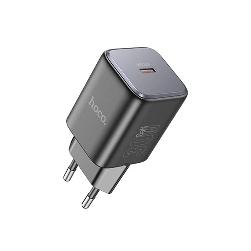 Φορτιστής Ταξιδίου Hoco N43 Vista με USB-C PD30W GaN Tech Small Size Μαύρος