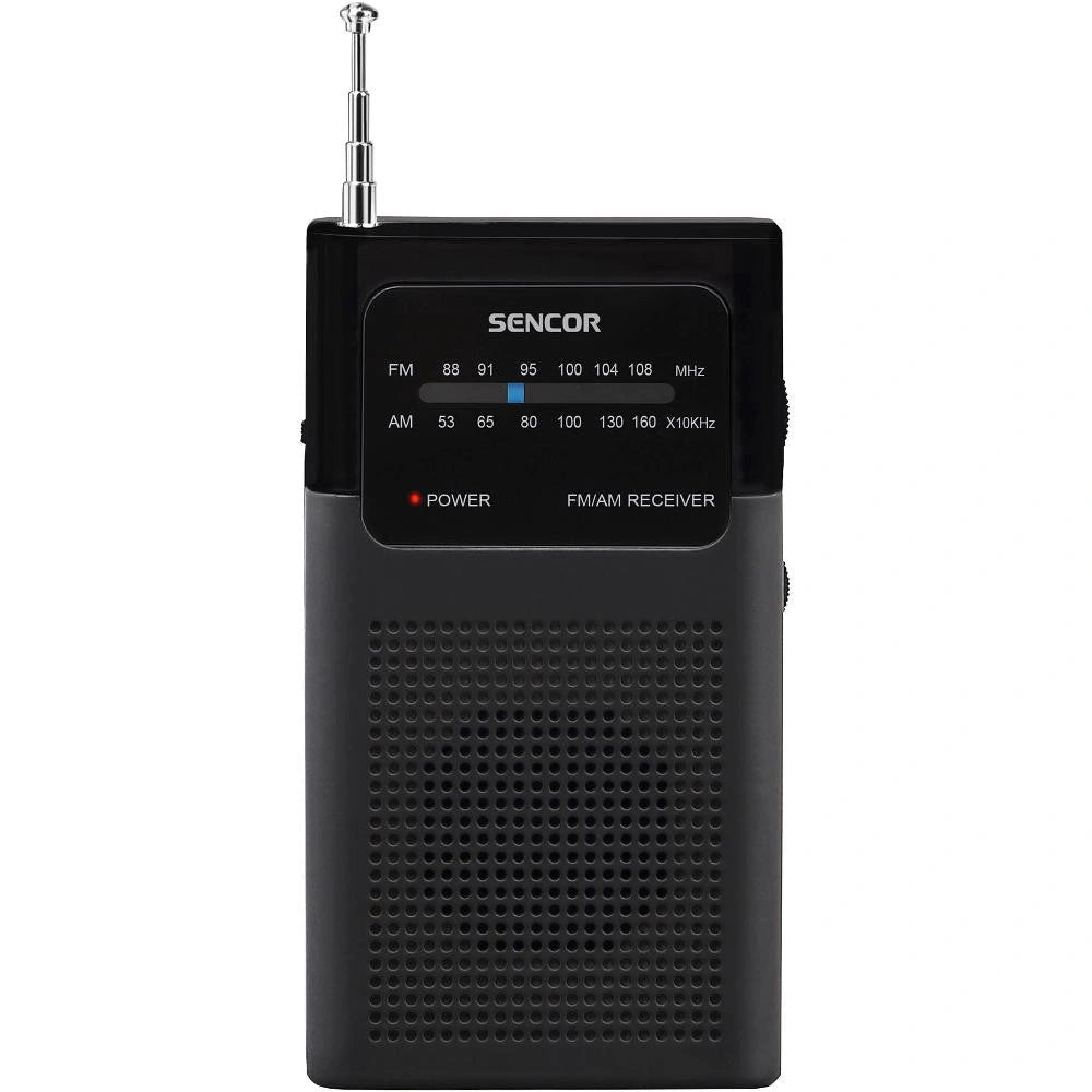 Φορητό Ραδιόφωνο Τσέπης AM/FM 3,5mm 3AAA Sencor SRD 1100 B Μαύρο