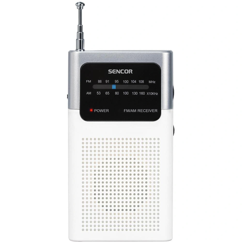 Φορητό Ραδιόφωνο Τσέπης AM/FM 3,5mm 3AAA Sencor SRD 1100 W Λευκό