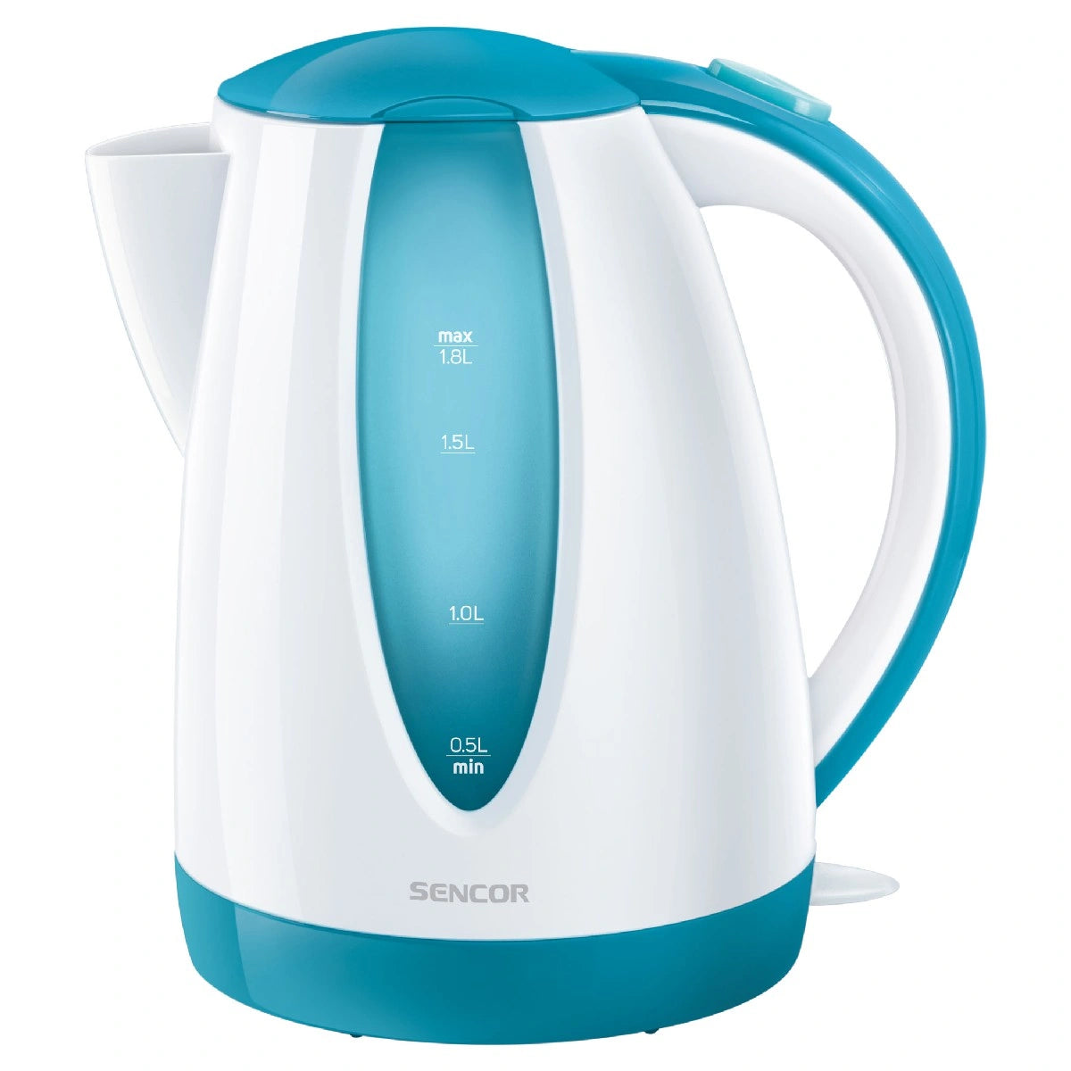 Βραστήρας Sencor SWK 1817TQ 1.8lt 2000W με Διπλή Ένδειξη Στάθμης και Πλαστικό Σώμα Μπλε
