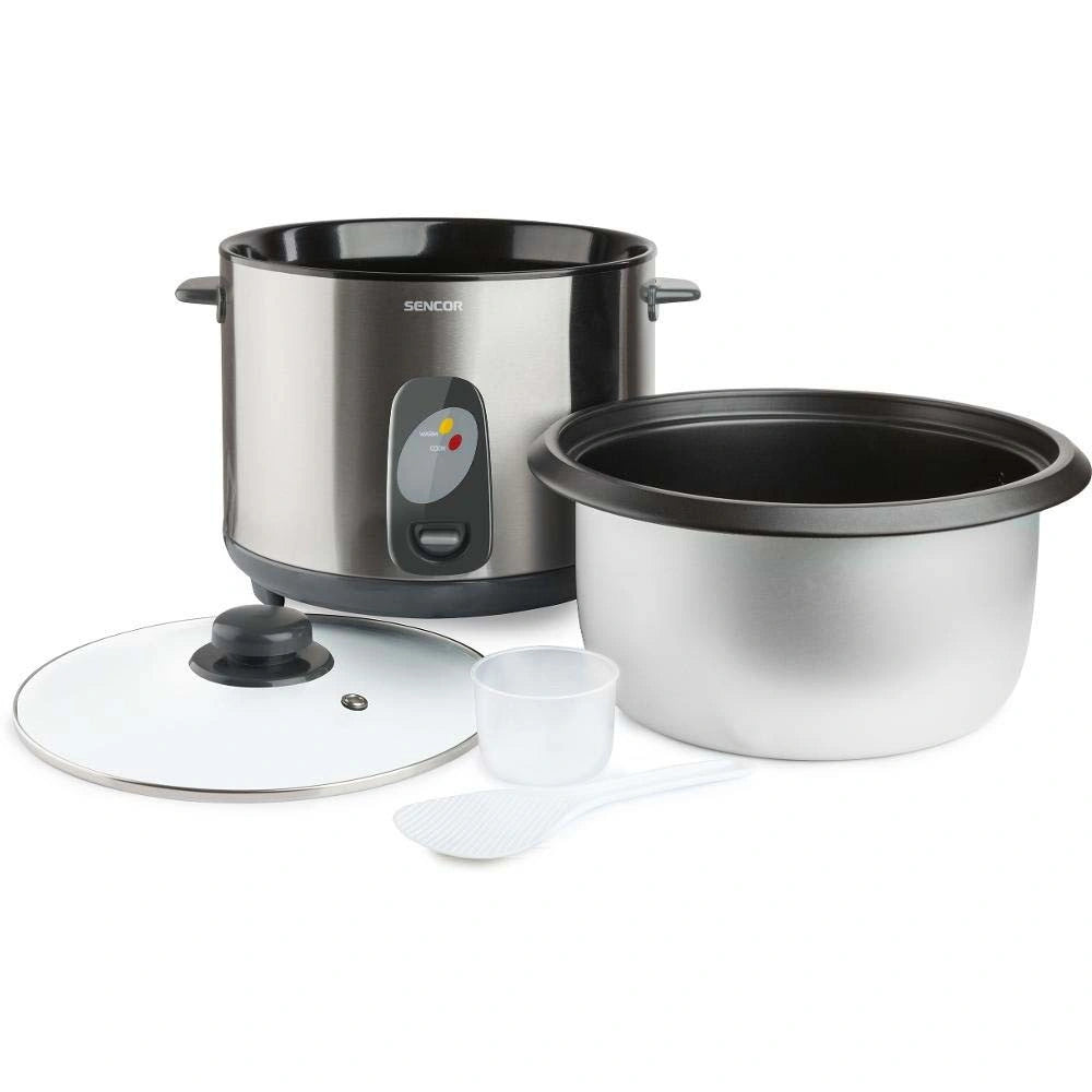 Ατμομάγειρας Ρυζιού Rice Cooker 2,8lt Stainless Steel Sencor SRM 2800SS Ασημί