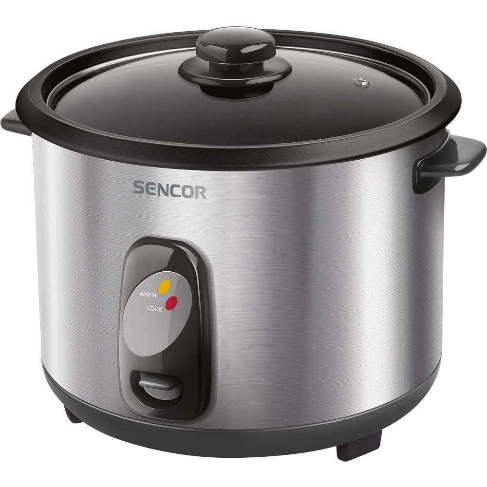Ατμομάγειρας Ρυζιού Rice Cooker 2,8lt Stainless Steel Sencor SRM 2800SS Ασημί