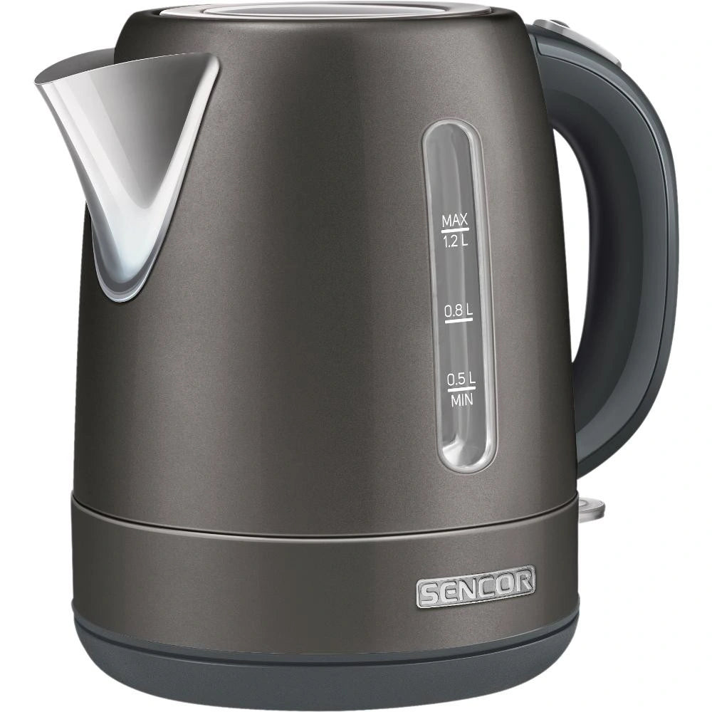 Βραστήρας Sencor SWK 1228BK 1.2lt 2150W 360° STRIX Ανοξείδωτος με Ένδειξη Στάθμης και Αφαιρούμενο Πλενόμενο Φίλτρο Μαύρος
