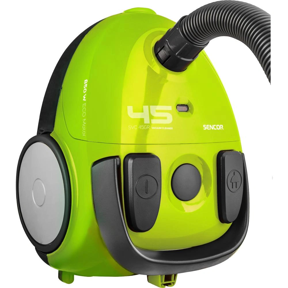 Ηλεκτρική Σκούπα ECO 850W Yψηλής Aπόδοσης  με Σακούλα Sencor SVC 45GR-EUE3 Πρασινή