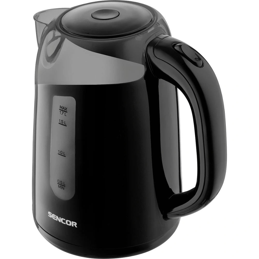 Βραστήρας Sencor SWK 1701BK 360° STRIX 1.7lt 2200W με Πλαστικό Σώμα και Ένδειξη Στάθμης Μαύρος