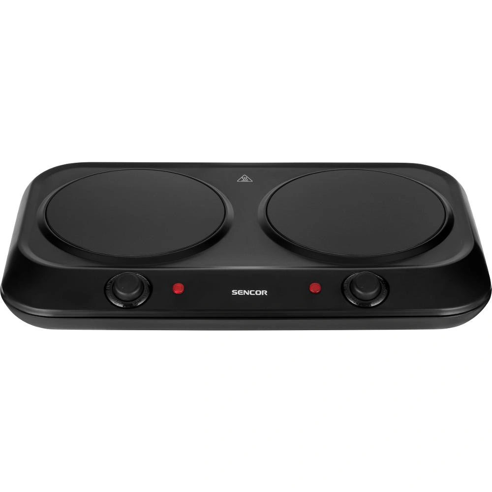 Φορητή Κεραμική Εστία Διπλή 1200W 19cm Sencor SCP 2263BK Μαύρη