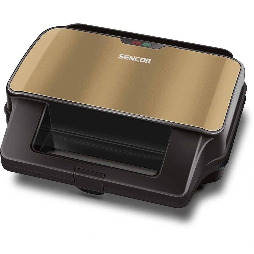 Τοστιέρα με 4 Αποσπώμενες Πλάκες CoolTouch Sencor SSM 9977CH Χρυσαφί
