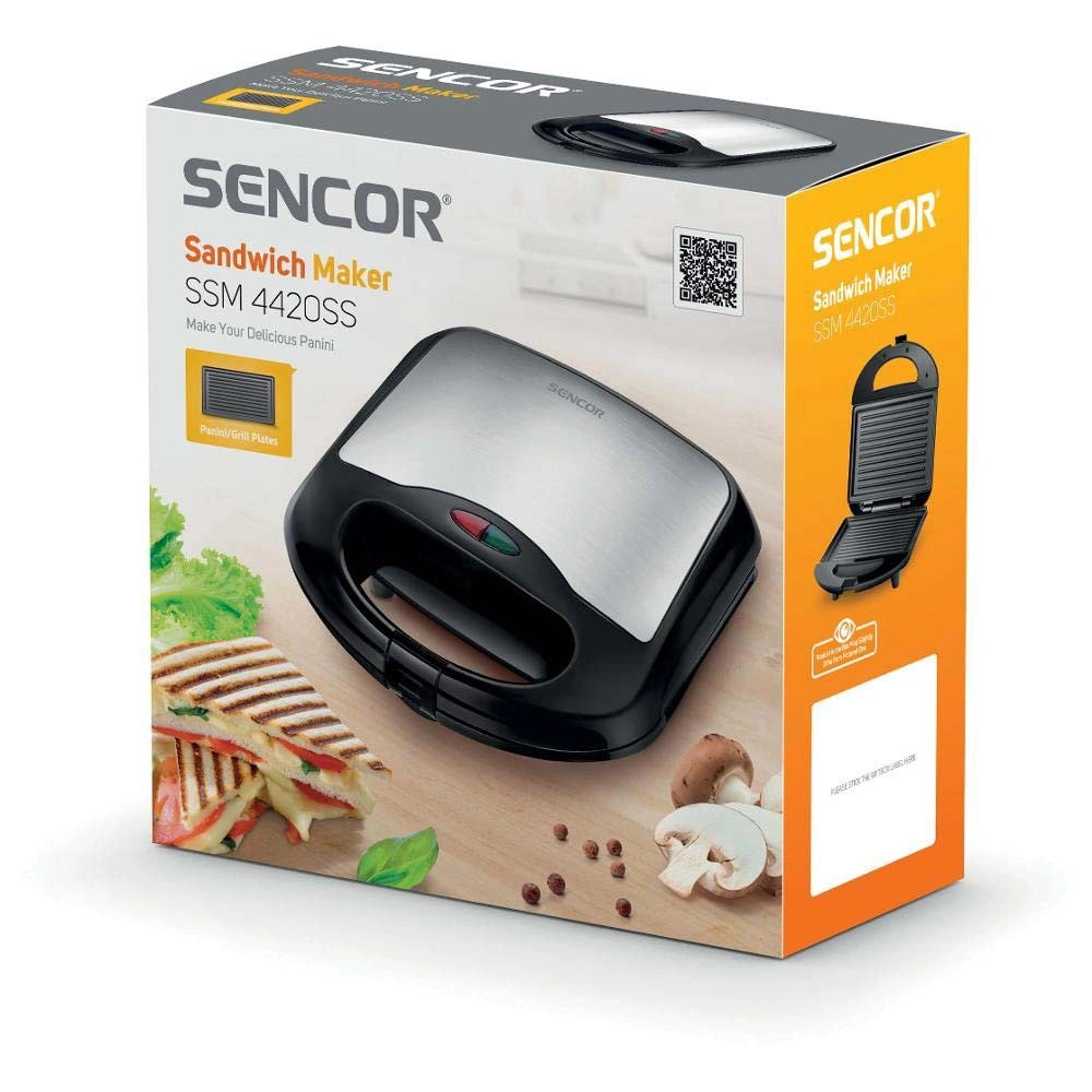 Τοστιέρα Panini Sencor SSM 4420SS Ασημί