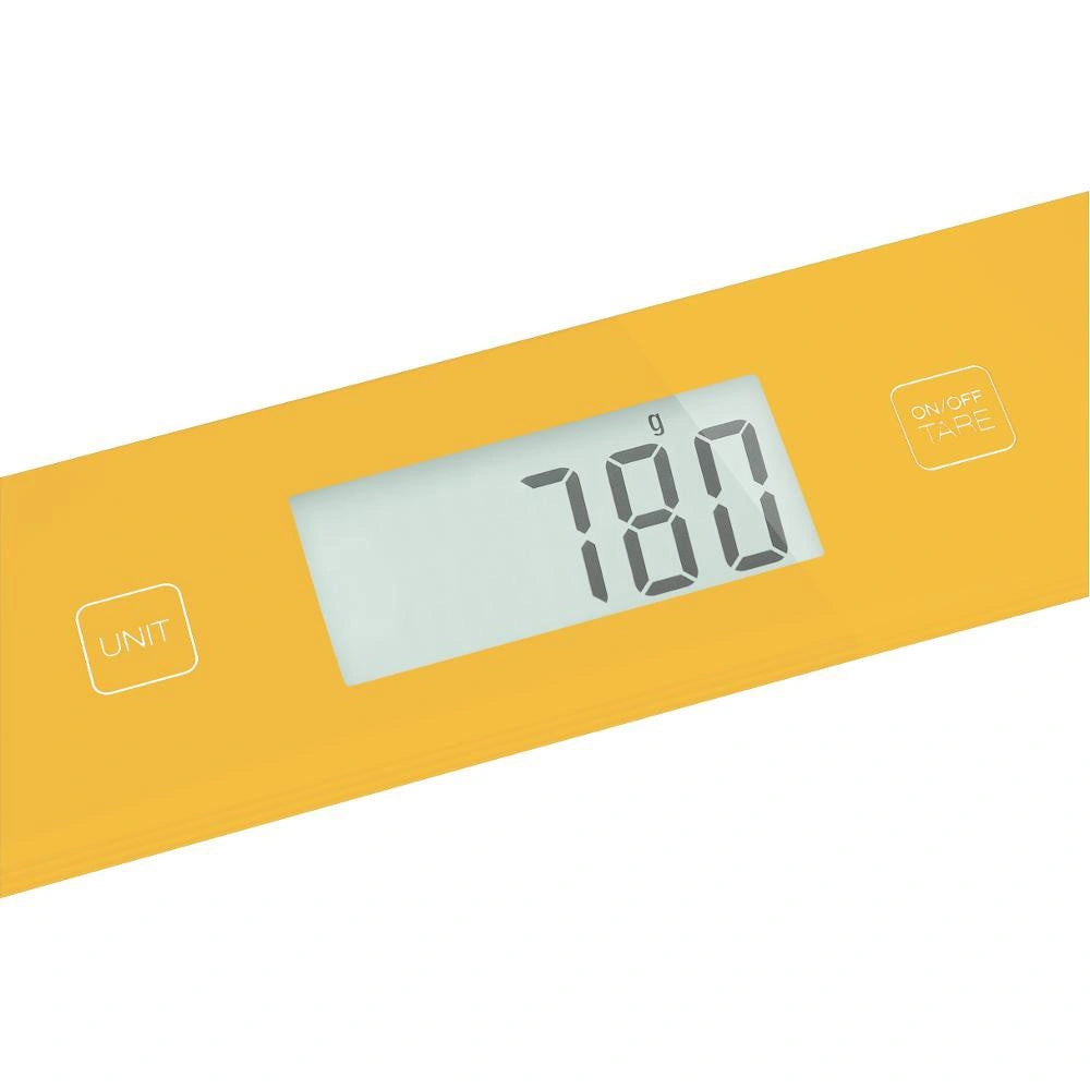 Ζυγαριά Κουζίνας 5kg UltraSlim Glass Sencor SKS 5036YL Κίτρινο