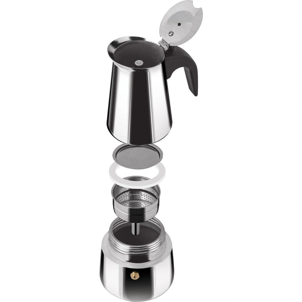 Μηχανή Espresso Χειρός από Ανοξείδωτο Ατσάλι 200ml KAFFE Lamart LT7076