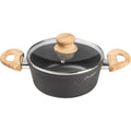 Κατσαρόλα NATUR Αντικολλητικό Αλουμίνιο 20cm 2,2lt Lamart LT1246 Μαύρο