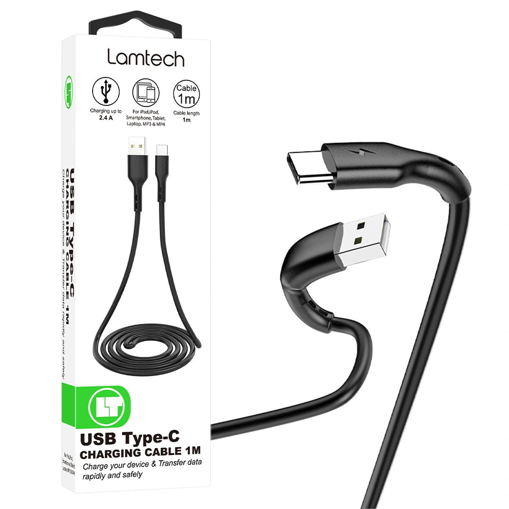 LAMTECH DATACABLE TYPE C 1m BLACK