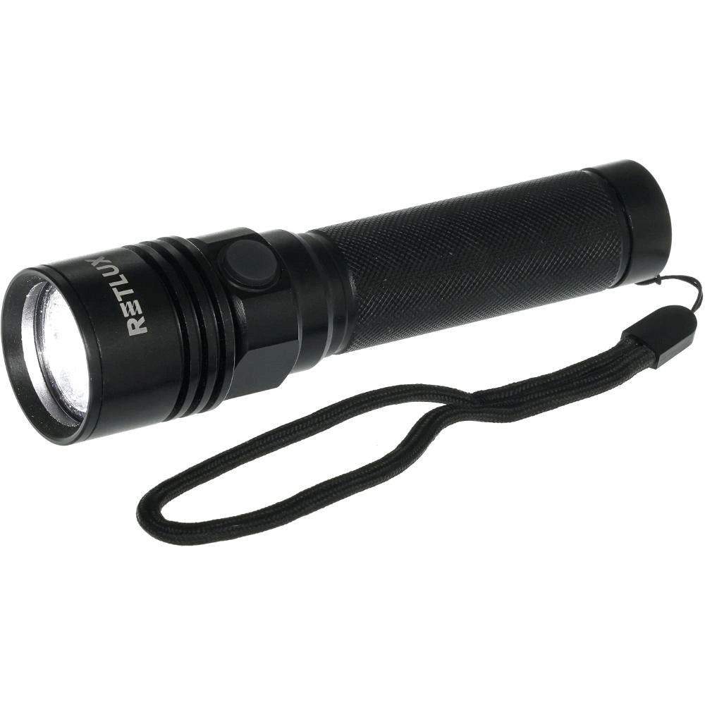Επαναφορτιζόμενος Φακός Retlux RPL 400 240 Lumens Απόσταση Δέσμης: 100m Αυτονομία: 6h Βάρος: 84gr IPX4  Πλαστικός 2000mAh