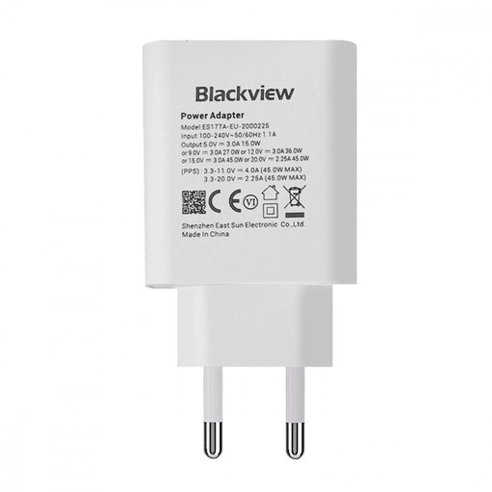 BLACKVIEW TYPE-C GAN POWER ADAPTER 45W WHITE