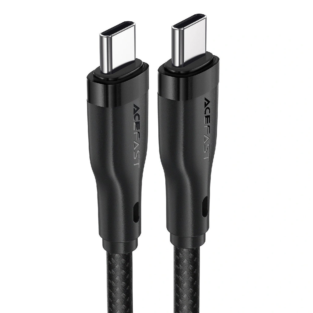 Καλώδιο σύνδεσης Acefast C8-03 USB-C σε USB-C 60W Braided Μαύρο 1.2m