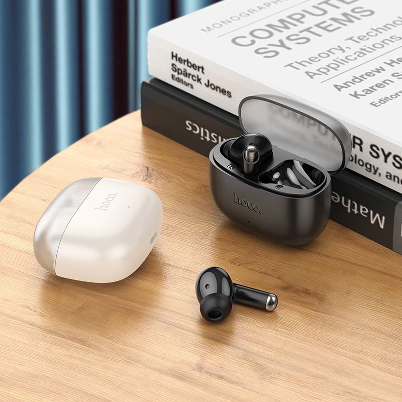 Wireless Hands Free Hoco EQ12 Rima TWS V5.3 350mAh 7 Ώρες Λειτουργίας με Πλήκτρο Ελέγχου και Συμβατό με Siri Μπλε