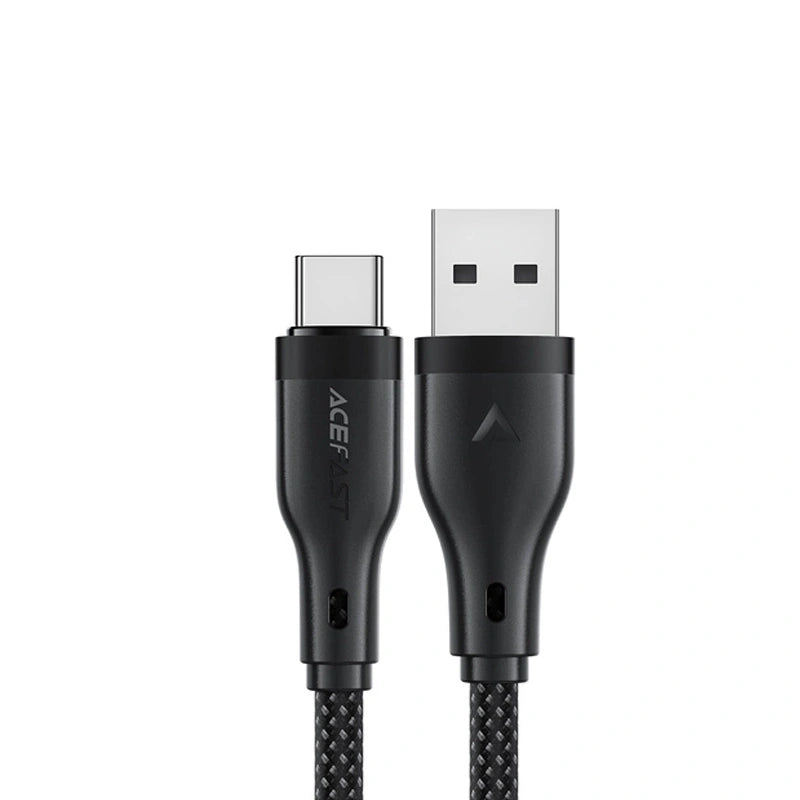Καλώδιο Acefast C8-04 USB σε USB-C 3A Braided Μαύρο 1.2m