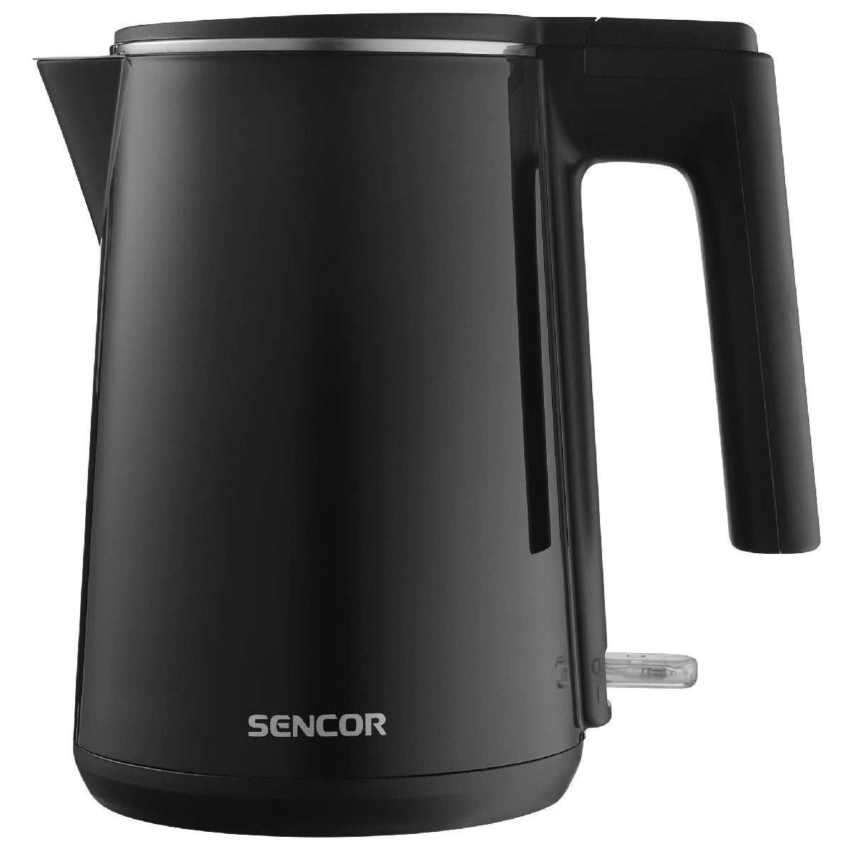 Βραστήρας Sencor SWK 0156BK 1lt 1500W με Αφαιρούμενο Πλενόμενο Φίλτρο Εσωτερική Ένδειξη Στάθμης και Πλαστικό Σώμα Μαύρος
