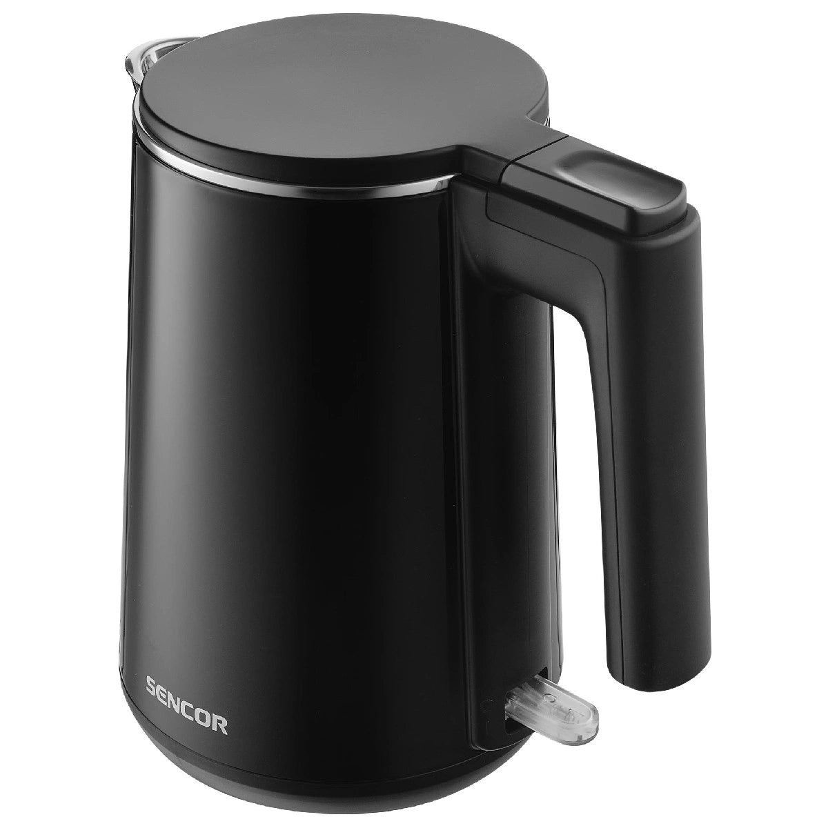 Βραστήρας Sencor SWK 0156BK 1lt 1500W με Αφαιρούμενο Πλενόμενο Φίλτρο Εσωτερική Ένδειξη Στάθμης και Πλαστικό Σώμα Μαύρος