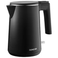 Βραστήρας Sencor SWK 0156BK 1lt 1500W με Αφαιρούμενο Πλενόμενο Φίλτρο Εσωτερική Ένδειξη Στάθμης και Πλαστικό Σώμα Μαύρος