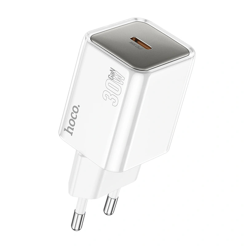 Φορτιστής Ταξιδίου N47 Glorious USB-C PD30W QC3.0A GaN Λευκός