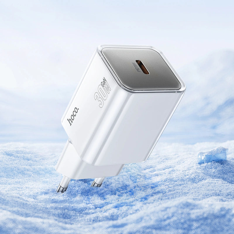 Φορτιστής Ταξιδίου N47 Glorious USB-C PD30W QC3.0A GaN Λευκός