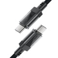 Καλώδιο Acefast C12-03 USB-C σε USB-C PD60W 3A Braided Μαύρο 1.2m